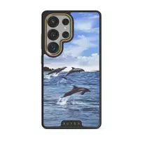 Retro Splash - Samsung Galaxy S25 Ultra Case, Elite Dark (Magnetic) / Gold