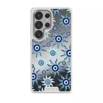 Blue Gaze - Samsung Galaxy S25 Ultra Case, Elite Mirror Light (Magnetic) / Silver