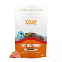 Orange County CBD braškių guminukai – 1600 mg CBD, 70 vnt., 550 g