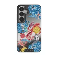 Aegean Affair - Samsung Galaxy S25 Plus Case, Elite Mirror Dark (Magnetic) / Silver