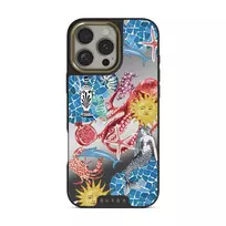 Aegean Affair - iPhone 16 Pro Case, Elite Mirror Dark (MagSafe) / Gold