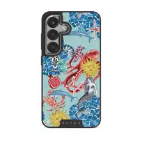 Aegean Affair - Samsung Galaxy S25 Plus Case, Elite Dark (Magnetic) / Silver