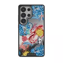 Aegean Affair - Samsung Galaxy S25 Ultra Case, Elite Mirror Dark (Magnetic) / Silver