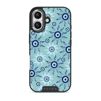 Blue Gaze - iPhone 17 Case, Elite Dark (MagSafe) / Silver