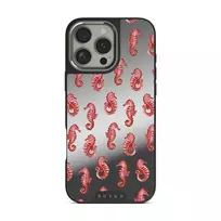 Coral Reef - iPhone 16 Pro Max Case, Elite Mirror Dark (MagSafe) / Silver