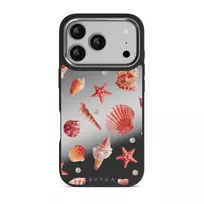 Seashells - iPhone 17 Pro Case, Elite Mirror Dark (MagSafe) / Silver