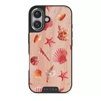 Seashells - iPhone 16 Plus Case, Elite Dark (MagSafe) / Silver