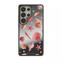 Seashells - Samsung Galaxy S25 Ultra Case, Elite Mirror Dark (Magnetic) / Gold