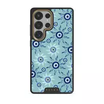 Blue Gaze - Samsung Galaxy S25 Ultra Case, Elite Dark (Magnetic) / Gold