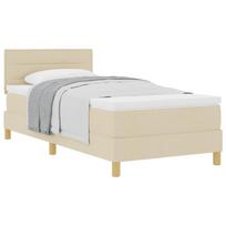 vidaXL Kiemas lova su pagalve Kreminė 90 x 190 cm audinys