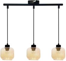 Šviestuvas lubų Candellux Lighting Marla 33-58263, E27, 3 x 40 W, gintaro sp. / juoda sp.