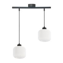 Šviestuvas lubų Candellux Lighting Estilo 32-49933, E27, 2 x 40 W, balta sp. / juoda sp.