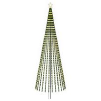 vidaXL LED Kalėdų medis 400 cm 1028 LED Šilta balta Plienas Juoda