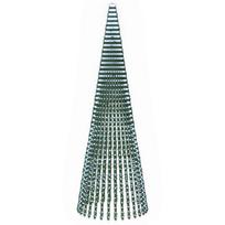 vidaXL LED Kalėdų medis 470 cm 1504 LED Šalta balta Plienas Žalia