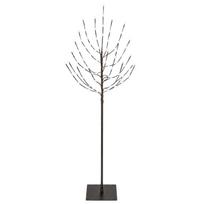 vidaXL LED Kalėdų medis Juoda 150 cm Plienas 140 LED