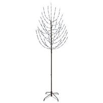 vidaXL LED Kalėdų medis Juoda 210 cm Plienas 180 LED