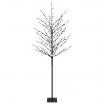 vidaXL LED rutuliukų Kalėdų eglutė Juoda 150 cm Plienas 185 LED