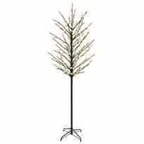 vidaXL LED rutuliukų Kalėdų eglutė Juoda 210 cm Plienas 250 LED
