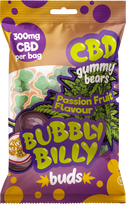 Bubbly Billy Buds CBD guminukai – 300 mg CBD, pasiflorų, 10 vnt., 100 g