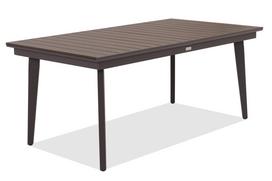 OUTLET - Didelis išskleidžiamas aliumininis sodo stalas Polywood 180/240 cm Verona Wood Garden Point pilkas
