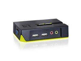 Level One LevelOne KVM Switch 2-Port USB VGA audio support sw