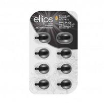 Ellips Shiny Black Hair Treatment Vitamins Tepami vitaminai tamsių plaukų priežiūrai 8x1ml