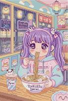 Siuvinėjimo kryželiu rinkinys „Ramen diena“ 18 x 27 cm