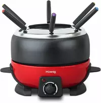H.Koenig elektrinis fondiu rinkinys 2 l, 800 W, 6 šakutės, reguliuojama temperatūra ALP1800