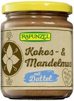 Ekologiškas kokosų ir migdolų riešutų kremas su datulėmis – Rapunzel, 250 g