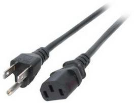 Efb Elektronik EFB maitinimo laidas USA/NEMA 5-15P-C13 180°, juodas, 1,8 m, 3SJT AWG14x3C