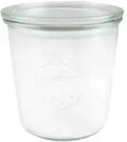 WECK konservavimo stiklainis 580 ml Ø 100 aukštis 107, permatomas, 6 vnt. rinkinys