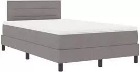 Kiemas lova su galvūgalio Taupe 120 x 200 cm audinys