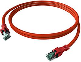 Easylan EasyLan DualBoot® PushPull tinklo kabelis Cat.6A (Class EA), S/FTP, RJ45 / RJ45, raudonas, 2 m