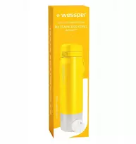 Gertuvė Wessper Filtravimo butelis B2 STAINLESS STEEL Actitex™ 1000 ml Geltonas (WES276-1000-YL_K)
