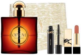 Yves Saint Laurent Opium rinkinys parfuminio vandens purškiklis 90 ml + tušas 2 ml + lūpų dažai 3,8 g