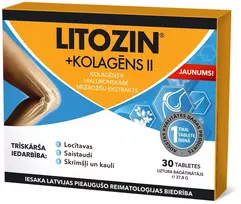 LITOZIN + COLLAGEN II tabletės N30