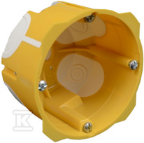 1 vietos dėžutė į gipsą Kopos KPL 64-50/LD_NA (68mm, garsą slopinanti, geltona)