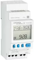 Solar Plus Skaitmeninis kontaktinis laikmatis ASTRO, DIN bėgelio (2 moduliai, 35 mm pločio), Dienos laikmatis, 1 kanalas, programuojamas su NFC programėle (Save'n Carry)