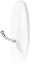 Dedra Lipnūs kabliukai dideli, rinkinyje 2 vnt. kabliukai ir 3 vnt. juosta, metalinis kabliukas, keliamoji galia iki 1kg, balta