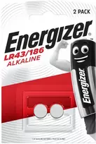 Šarminė baterija 186 (LR43, L1142, AG12, V12GA, D186A, 386) 1,5 V 113 mAh Energizer (2 vnt. blisteryje)
