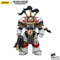 Sega Figūrėlė Warhammer The Horus Heresy Baltas Scars Legion Praetor Cataphractii terminatorių šarvuose su Cyber Hawk, Čogorio kalaviju ir combi-melta 14 cm