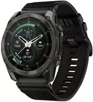 Tech-Protect Nylon Classic juosta skirtas Garmin Fenix 5X / 5X Plus / 6X / 6X Pro / 7X / 8 / 8 Pro / 9 / 9 Pro (47 mm) - Juodas