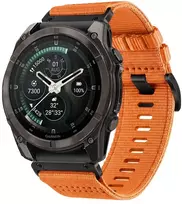 Tech-Protect Nailono klasikinis dirželis, skirtas Garmin Fenix 5X / 5X Plus / 6X / 6X Pro / 7X / 8 / 8 Pro / 9 / 9 Pro (51 mm) – Oranžinis
