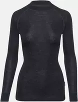 Termo marškinėliai Thermowave mot. Merino Active warm ilgom rankovėm juodi melanžiniai