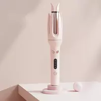 Automatinės plaukų garbanojimo žnyplės FIT2 ZC889, 28 mm, 4 temperatūros, garso signalas, rožinės