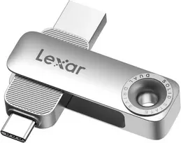 Lexar USB atmintinė su USB-A ir USB-C jungtimis, 128GB, iki 400MB/s, D50E
