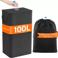Lifewit butelių perdirbimo dėžė su dangčiu, 100 l, 43 × 33 × 70 cm