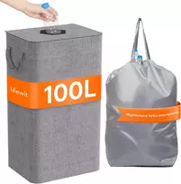 Lifewit butelių surinkimo dėžė su dangčiu 100 l, pilka, B0CQ4585NH
