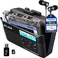 KLIM K7 nešiojamas kasečių grotuvas su MP3 keitikliu ir 32GB SD kortele