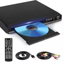 Vaizdo grotuvas OKYUK DVD grotuvas be regioninių apribojimų su HDMI, RCA ir 1080p raiška
